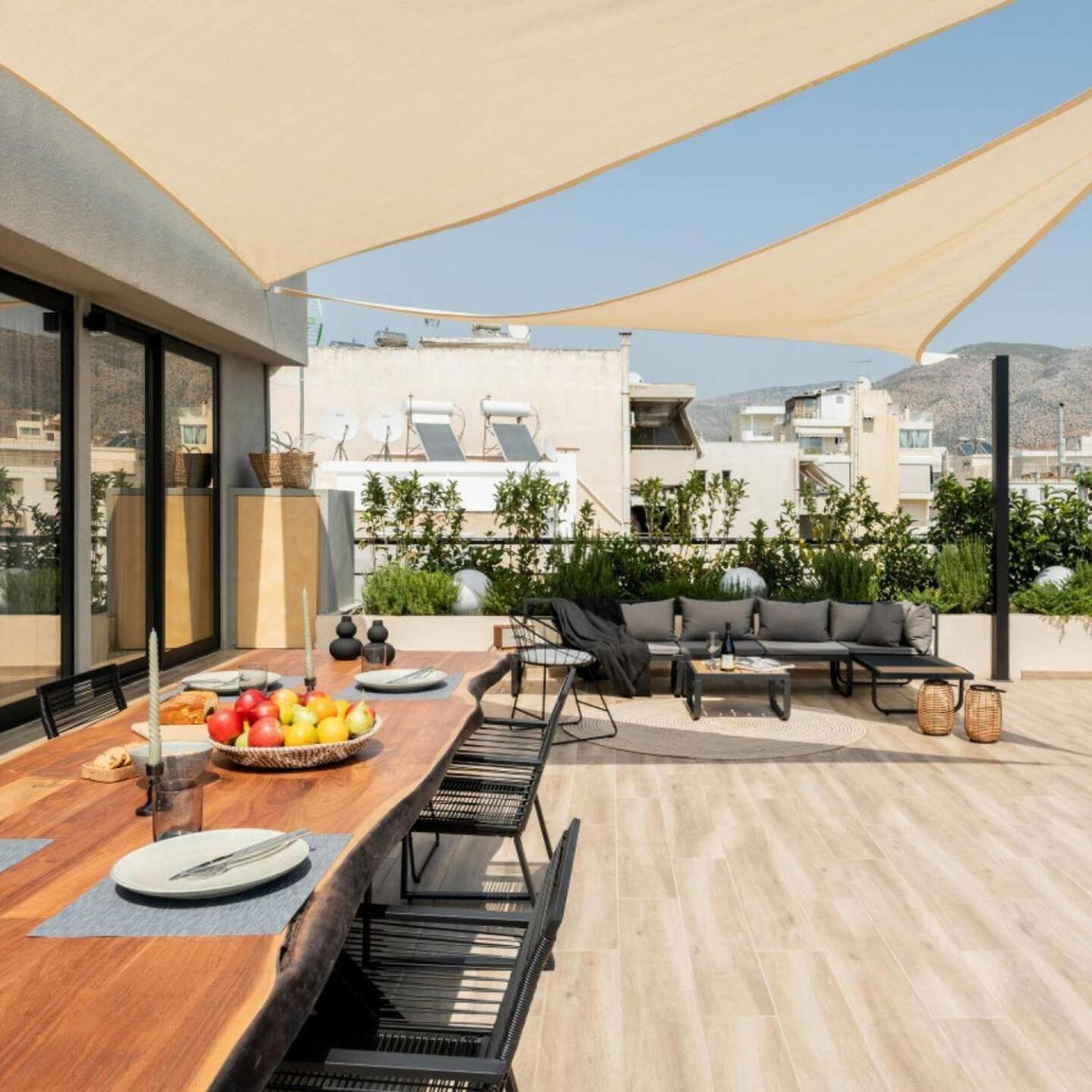 雅典5Bd Luxury Penthouse With Sea View公寓 外观 照片