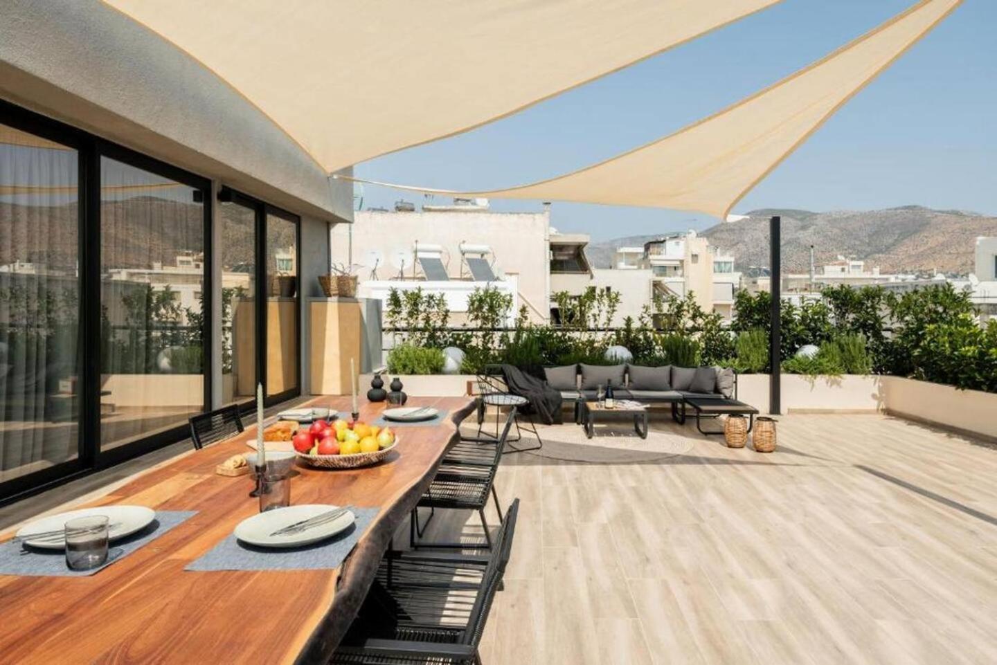 雅典5Bd Luxury Penthouse With Sea View公寓 外观 照片