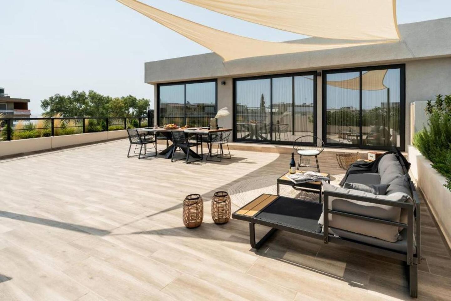雅典5Bd Luxury Penthouse With Sea View公寓 外观 照片