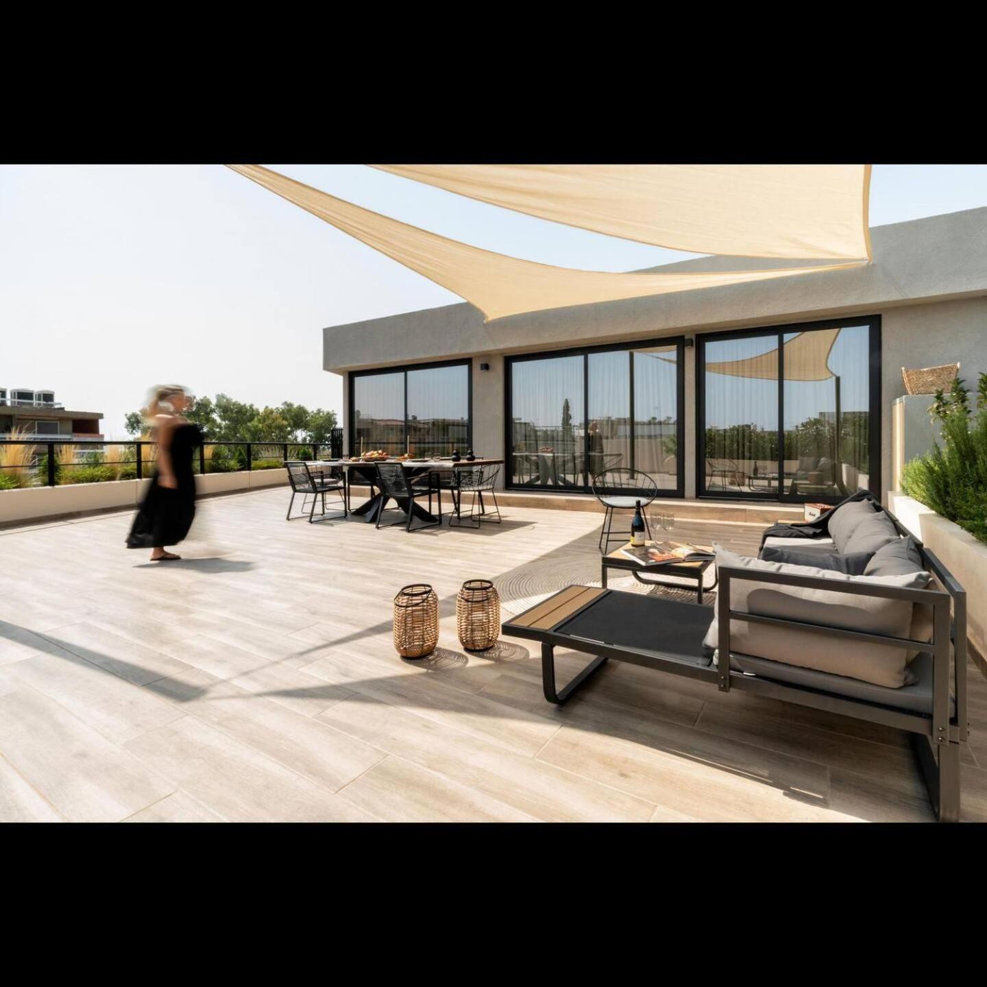 雅典5Bd Luxury Penthouse With Sea View公寓 外观 照片